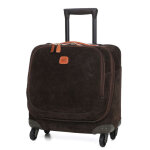 Pilot case souple bric's life 13 pouces - 4 roues olive marron