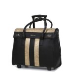 Pilot case souple pour femmes olivia lauren buzz 14 pouces noir gold