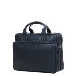 Porte - documents hexagona confort 38 cm - 2 compartiments marine bleu