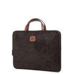 Porte ordinateur bric's life 14 pouces olive marron