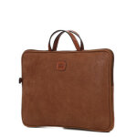 Porte ordinateur bric's life 15 pouces camel marron