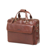 Porte ordinateur katana classic 15 pouces en cuir marron