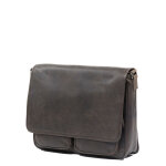 Sac besace g�rard henon outland 14 pouces choco marron