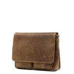 Sac besace g�rard henon outland 14 pouces marron