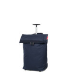Sac cabine  roulettes reisenthel trolley m twist 53 cm herringbone dark blue bleu