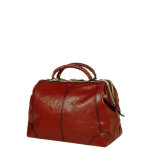 Sac diligence en cuir katana tendance 45 cm rouge