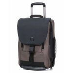 Sac � dos antivol � roulettes delsey securflap marron