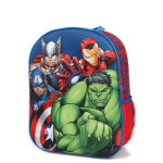 Sac  dos avengers team 3d maternelle bleu