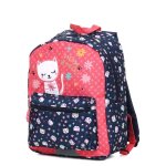 Sac � dos chaton meow world maternelle bleu rose