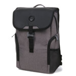 Sac � dos delsey element 2. 0 flap - zip noir gris