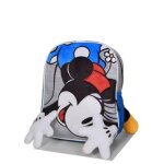 Sac  dos doudou 3d minnie relax maternelle gris et bleu