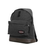 Sac  dos eastpak wyoming fond cuir black denim noir