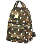 Sac � dos femme compact pas cher herschel nova small woodland camo white dot vert