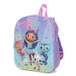 Sac  dos gabby's dollhouse fiesta 3d maternelle violet