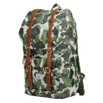Sac  dos herschel little america frog camo / tan synthetic leather vert