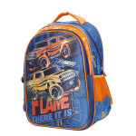 Sac � dos scolaire gar�on pas cher madisson kids flame bleu
