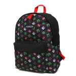 Sac � dos minecraft blocs ce2 / cm1 / cm2 / coll�ge noir