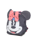 Sac  dos minnie oreilles 3d maternelle gris rose