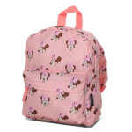 Sac  dos minnie print maternelle rose