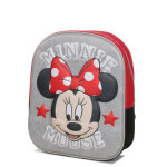 Sac  dos minnie training 3d maternelle gris rouge
