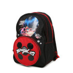 Sac  dos miraculous tikki - 2 compartiments cm2 / collge noir