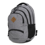 Sac � dos new rebels bts - 3 compartiments coll�ge anthracite gris