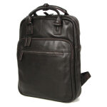 Sac � dos ordinateur cuir g�rard h�non amsterdam 13 pouces choco marron