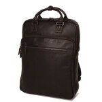 Sac � dos ordinateur en cuir g�rard h�non amsterdam 15. 6 pouces choco marron