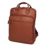Sac � dos ordinateur en cuir g�rard h�non amsterdam 15. 6 pouces marron