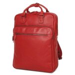 Sac � dos ordinateur en cuir g�rard h�non amsterdam 15. 6 pouces rouge