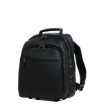 Sac � dos ordinateur en cuir hexagona confort 13 pouces 2 compartiments marine bleu