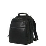 Sac � dos ordinateur en cuir hexagona confort 13 pouces 2 compartiments noir