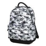 Sac � dos ordinateur fortnite snow camo - 2 cpt cm2 / coll�ge noir blanc