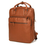 Sac  dos ordinateur cuir grard hnon amsterdam 13 pouces camel marron