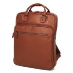 Sac  dos ordinateur en cuir grard hnon amsterdam 15. 6 pouces marron