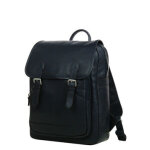 Sac à dos ordinateur en cuir avec rabat hexagona confort flap 13 pouces marine bleu Sac à dos ordinateur en cuir avec rabat hexagona confort flap 13 pouces marine bleu