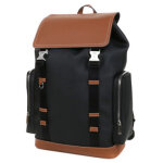 Sac  dos ordinateur le tanneur maurice noir / tan