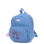 Sac  dos peluche lilo & stitch i love stitch maternelle bleu