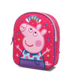 Sac  dos peppa pig friends 3d maternelle fuchsia rose