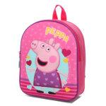 Sac  dos peppa pig love 3d maternelle rose