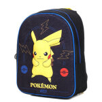 Sac � dos pikachu xs 3d velours maternelle noir