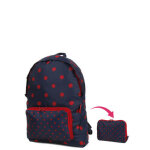 Sac  dos packable reisenthel rucksack mini maxi mixed dots red bleu