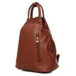 Sac  dos poire en cuir femme katana tendance marron