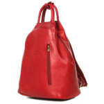 Sac  dos poire en cuir femme katana tendance rouge