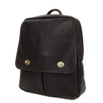 Sac � dos � rabat katana tendance chocolat marron