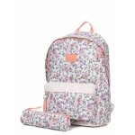 Sac � dos rip curl crystal cove dome + trousse ce2 / cm1 / cm2 / coll�ge bone blanc