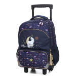Sac � dos � roulettes bella sara c�leste ce2 / cm1 / cm2 bleu marine