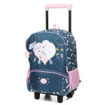 Sac � dos � roulettes bella sara love and stars ce2 / cm1 / cm2 bleu