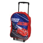 Sac � dos � roulettes cars speed racing maternelle rouge