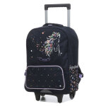 Sac � dos � roulettes cheval dream ce2 / cm1 / cm2 bleu